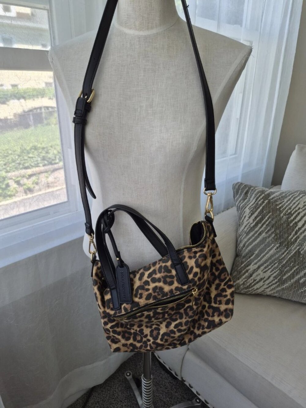 Sole Society Leopard Print Tan and Black Leopard Print handbag